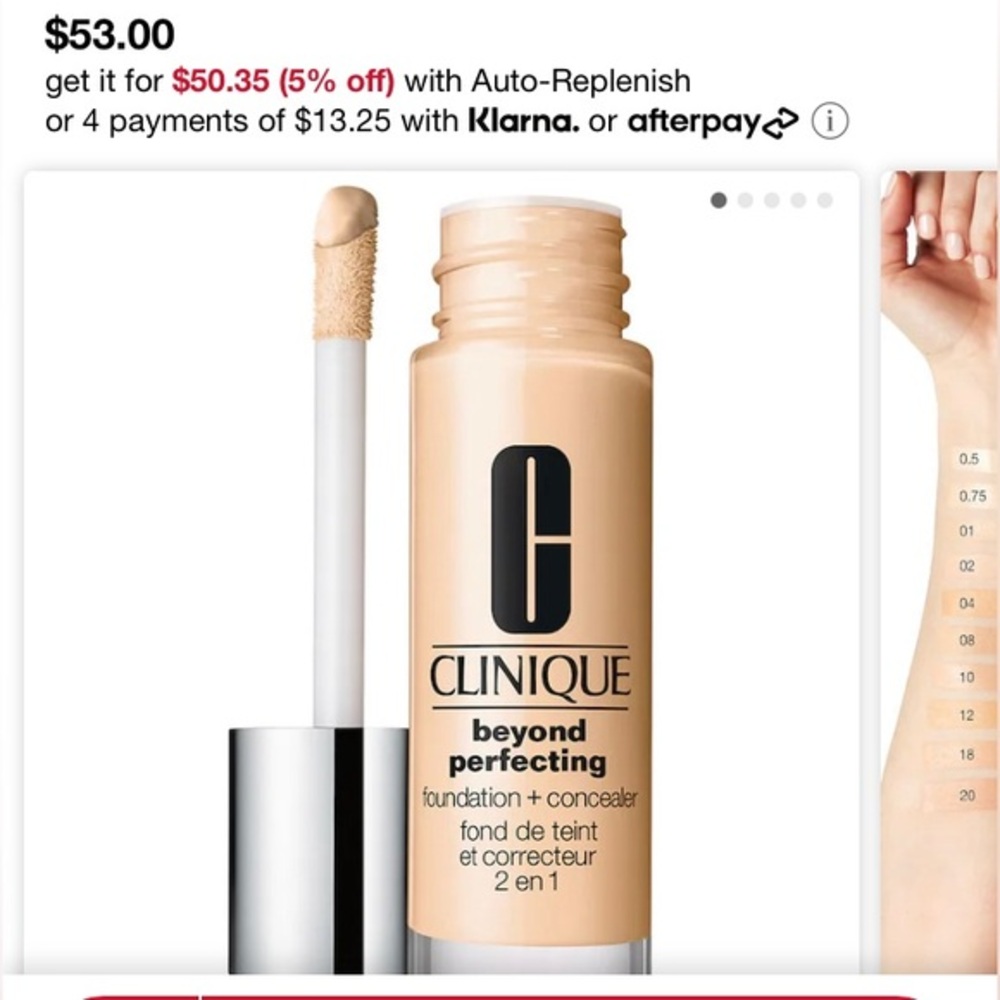 New with box Clinique Beyond perfecting foundation + concealer